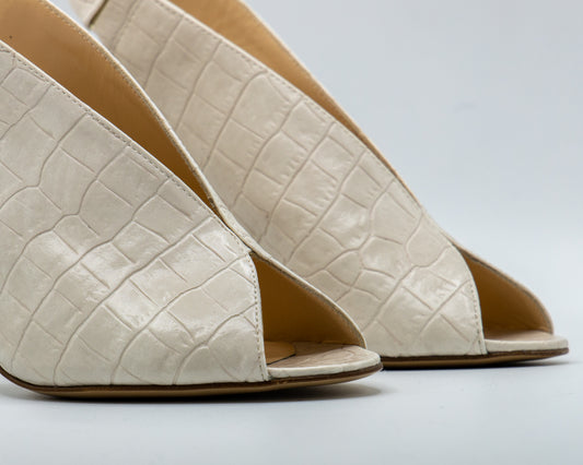 Sandalo Peep-Toe : Eleganza Cocco Chic