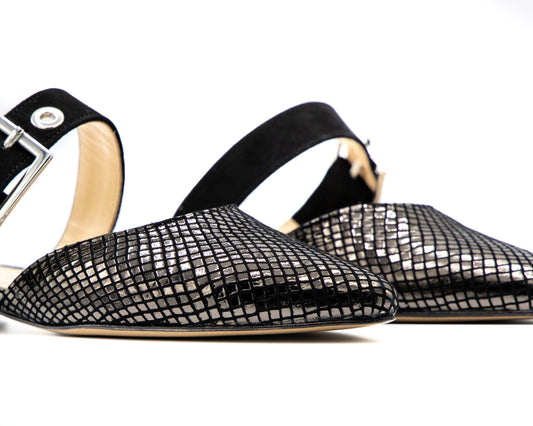Slingback Flat: Rock Glam