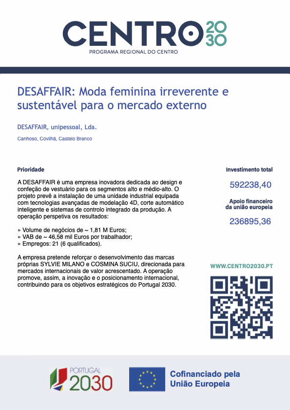 APOIO FINANCEIRO DA UNIÃO EUROPEIA