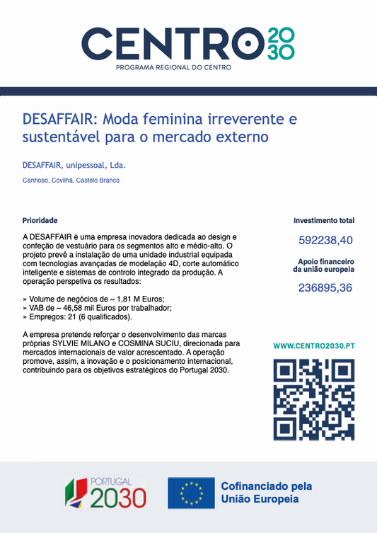 APOIO FINANCEIRO DA UNIÃO EUROPEIA